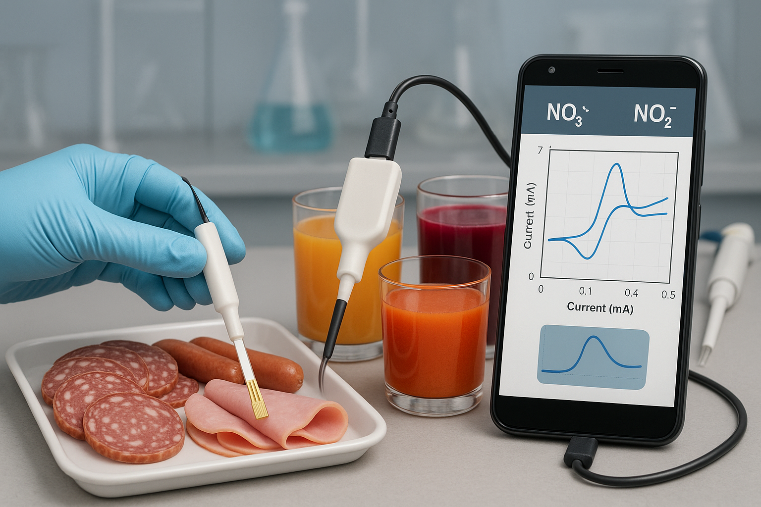Nitrate and Nitrite Sensing in Processed Meats and Juices Using SPEs